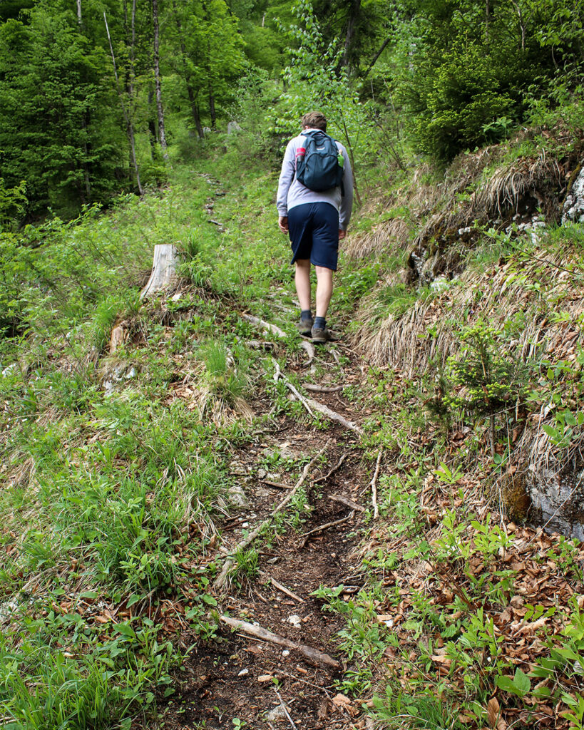 Hiking trail towards the cave beneath Babji zob. 