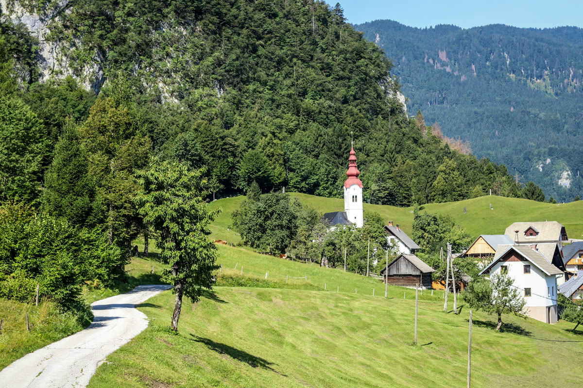 The village of Kupljenik in Bled. 