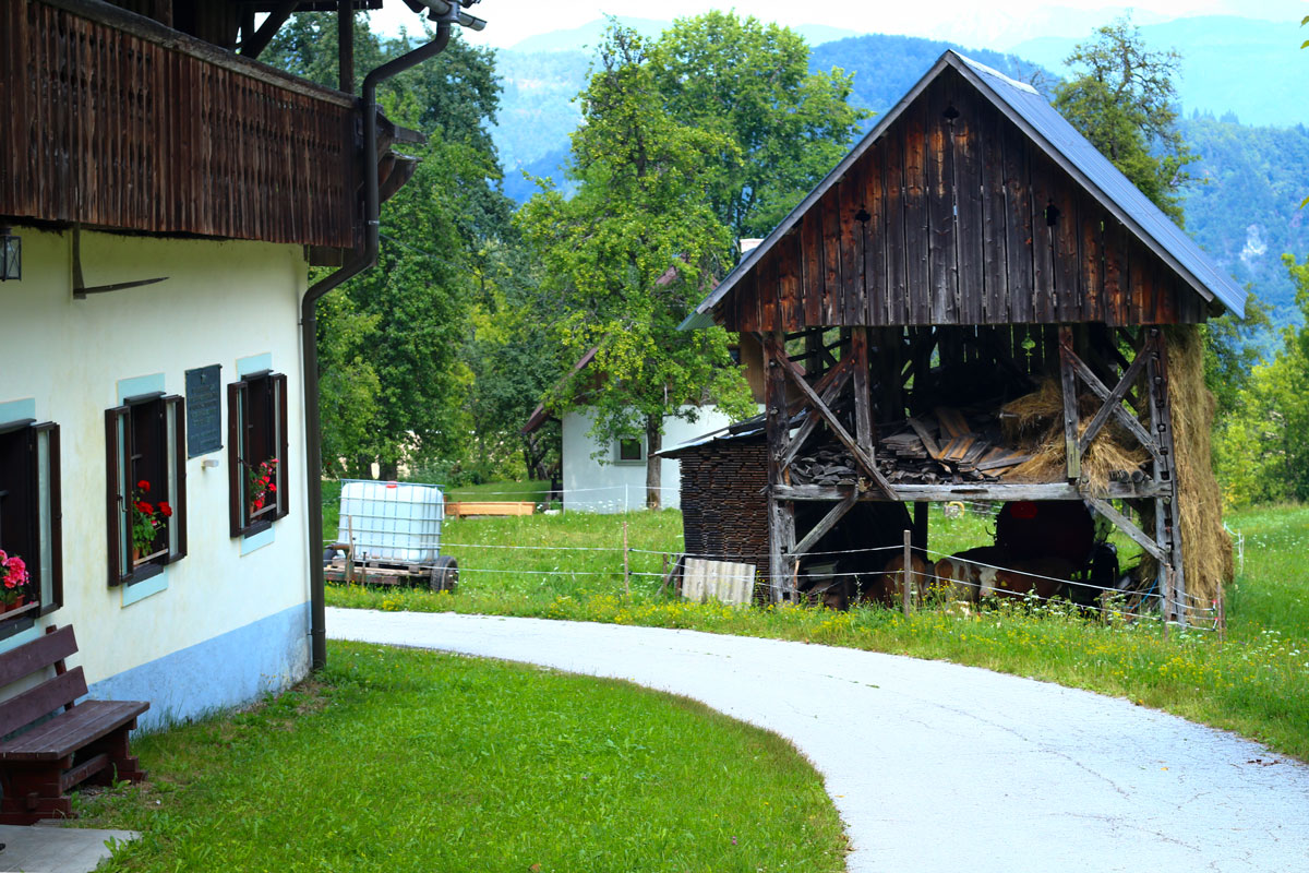 Ther village of Kupljenik in Bled. 