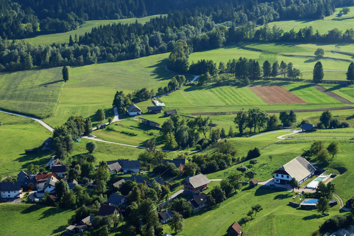 The village of Selo pri Bledu. 