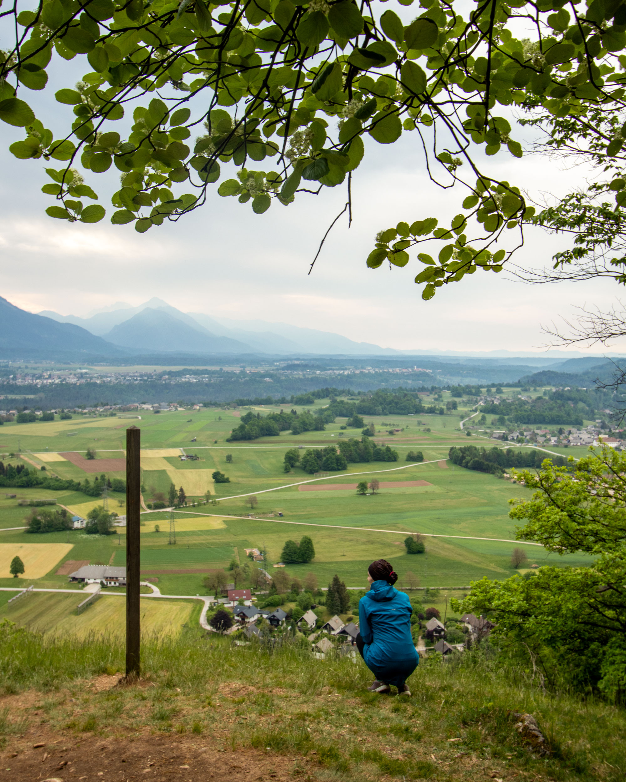 A woman at Straža Hill in Bled
