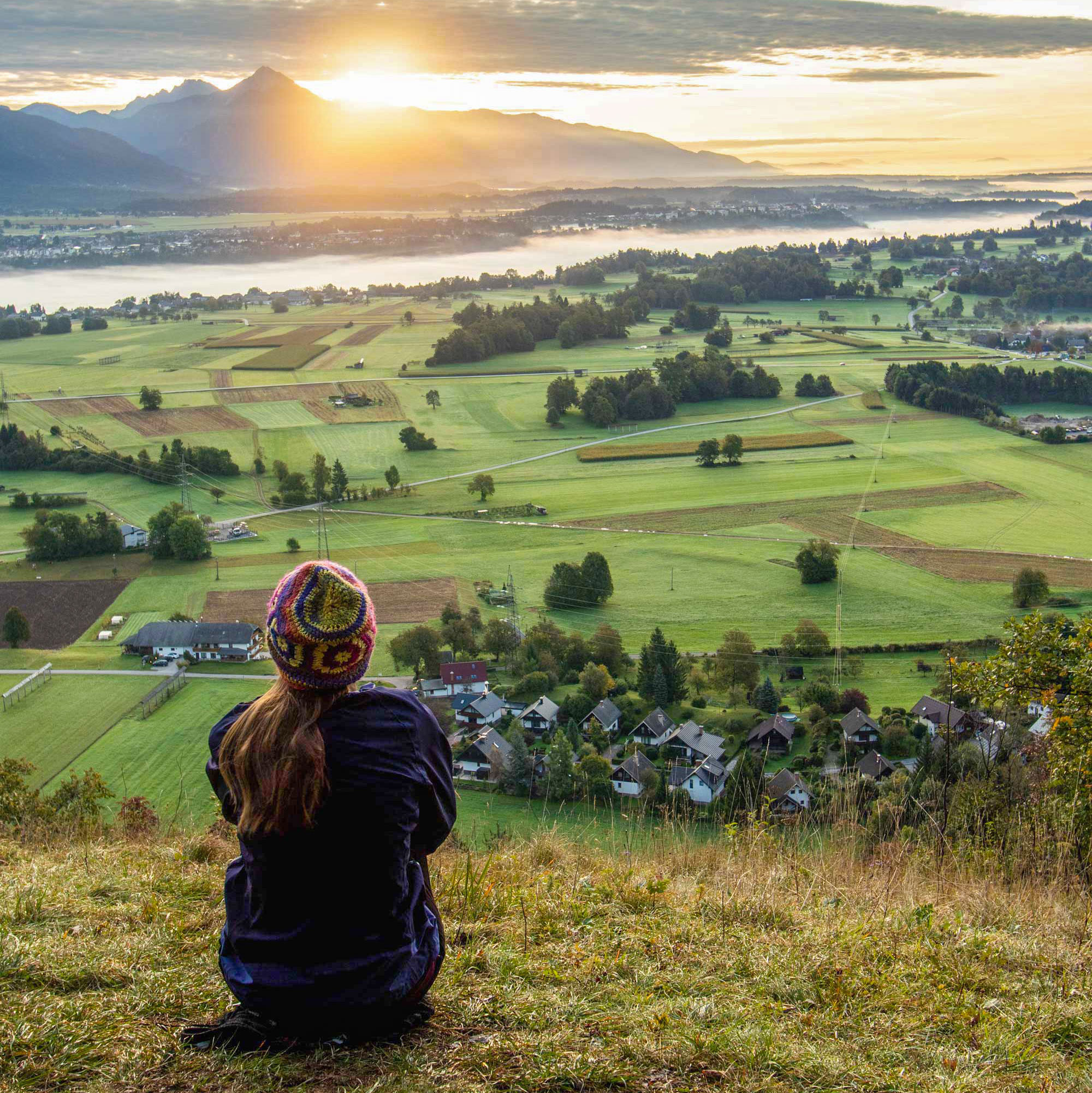 Morning view from the hill of Straža