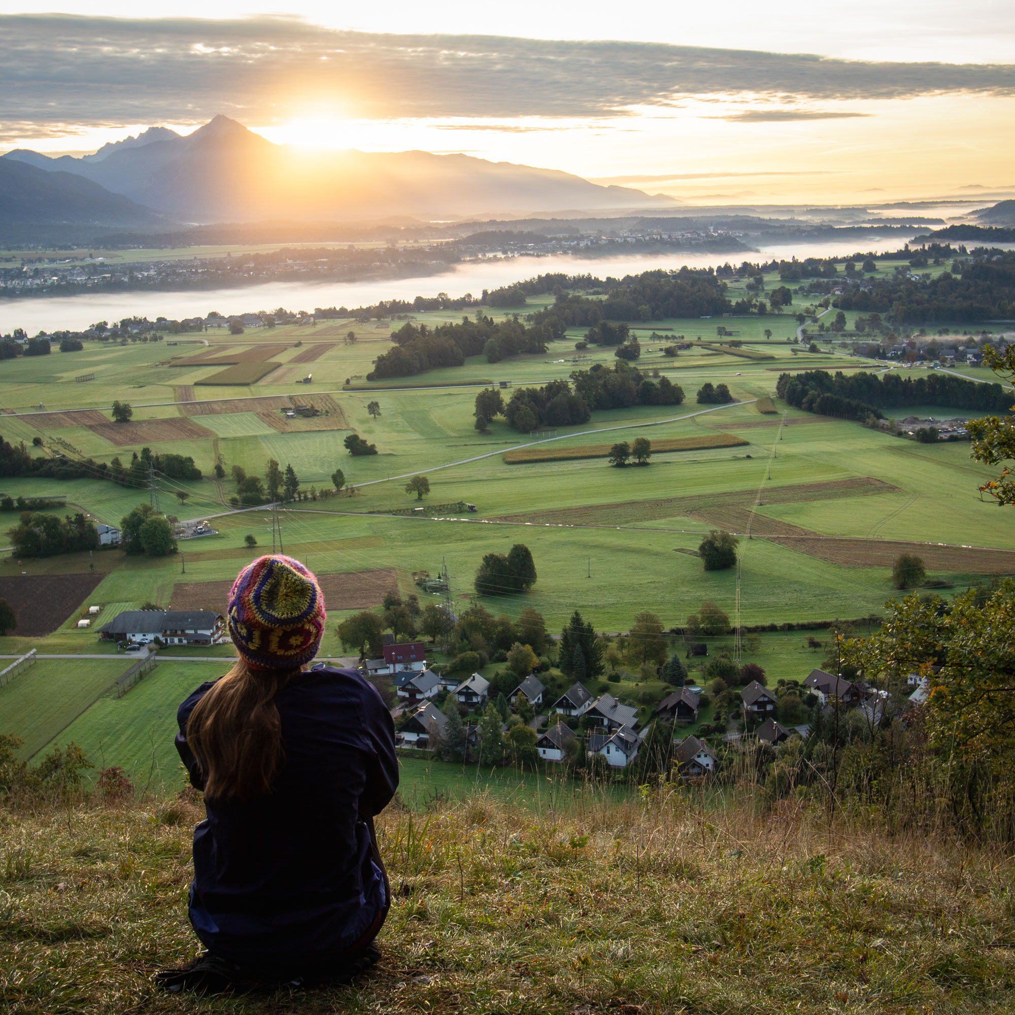 Greet the day from Straža Hill above Lake Bled